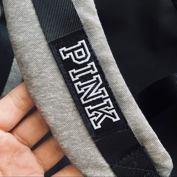 PINK Gray and Black Backpack - Picture 8 of 12